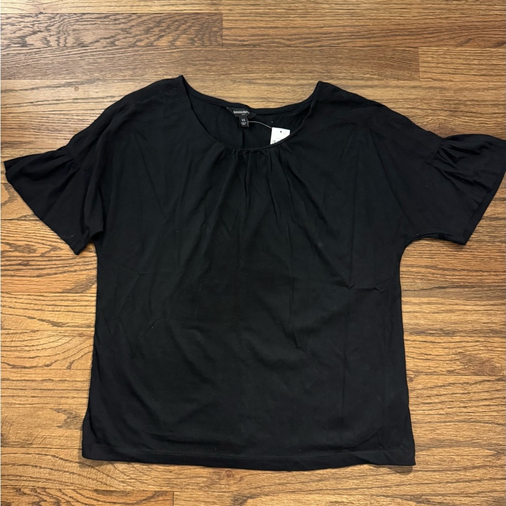 Banana Republic Black Short Sleeve Top